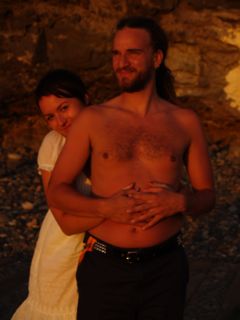 Tine, Johannes und der Sonnenuntergang